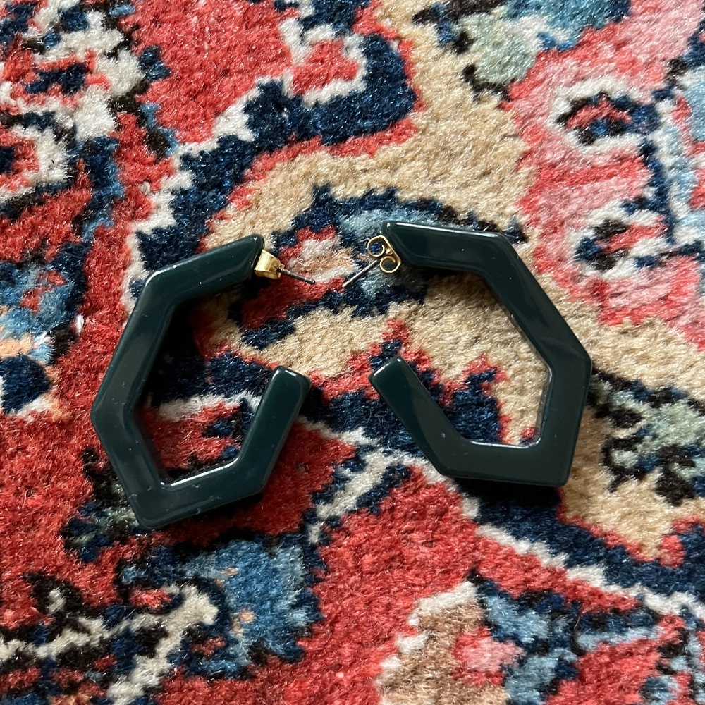 Madewell Acetate Hoop Earrings